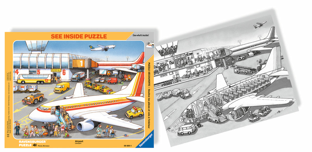 Ravensburger See Inside: Airport (Tray Puzzle)