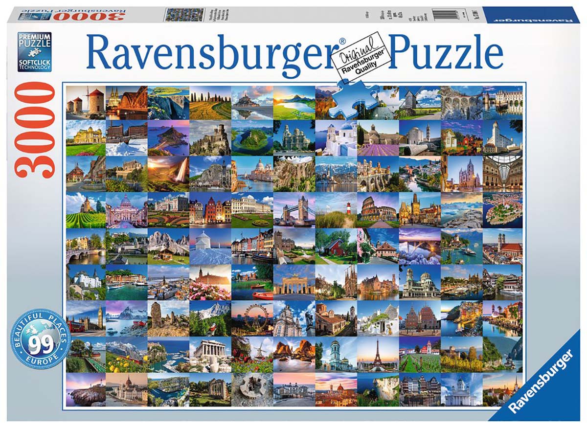 Ravensburger 99 Beautiful Places of Europe (Les 99 plus beaux endroits d'Europe)