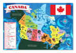PFG - Carte du Canada - Puzzle au sol (utilisation / puzzles d'occasion pour de bon)