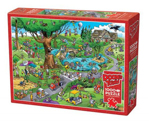 PFG DoodleTown: Par for the Course, Dave Whamond (1000pcs) (Usage/Used - PUZZLES FOR GOOD)