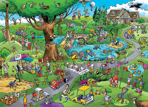 PFG DoodleTown: Par for the Course, Dave Whamond (1000pcs) (Usage/Used - PUZZLES FOR GOOD)