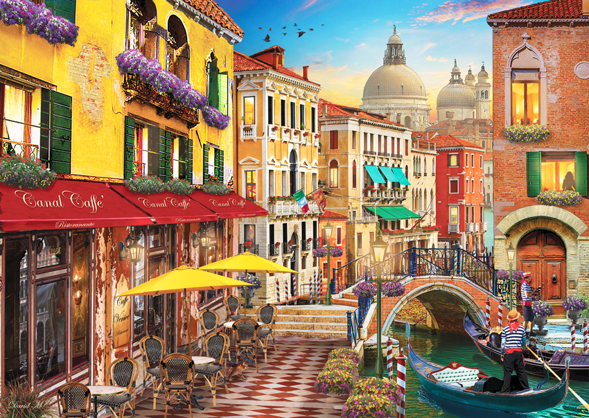 Canal Cafe Venice, David Maclean (1500pcs)