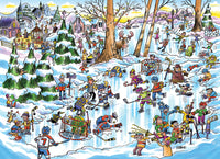 Ville de hockey (puzzle de la famille)