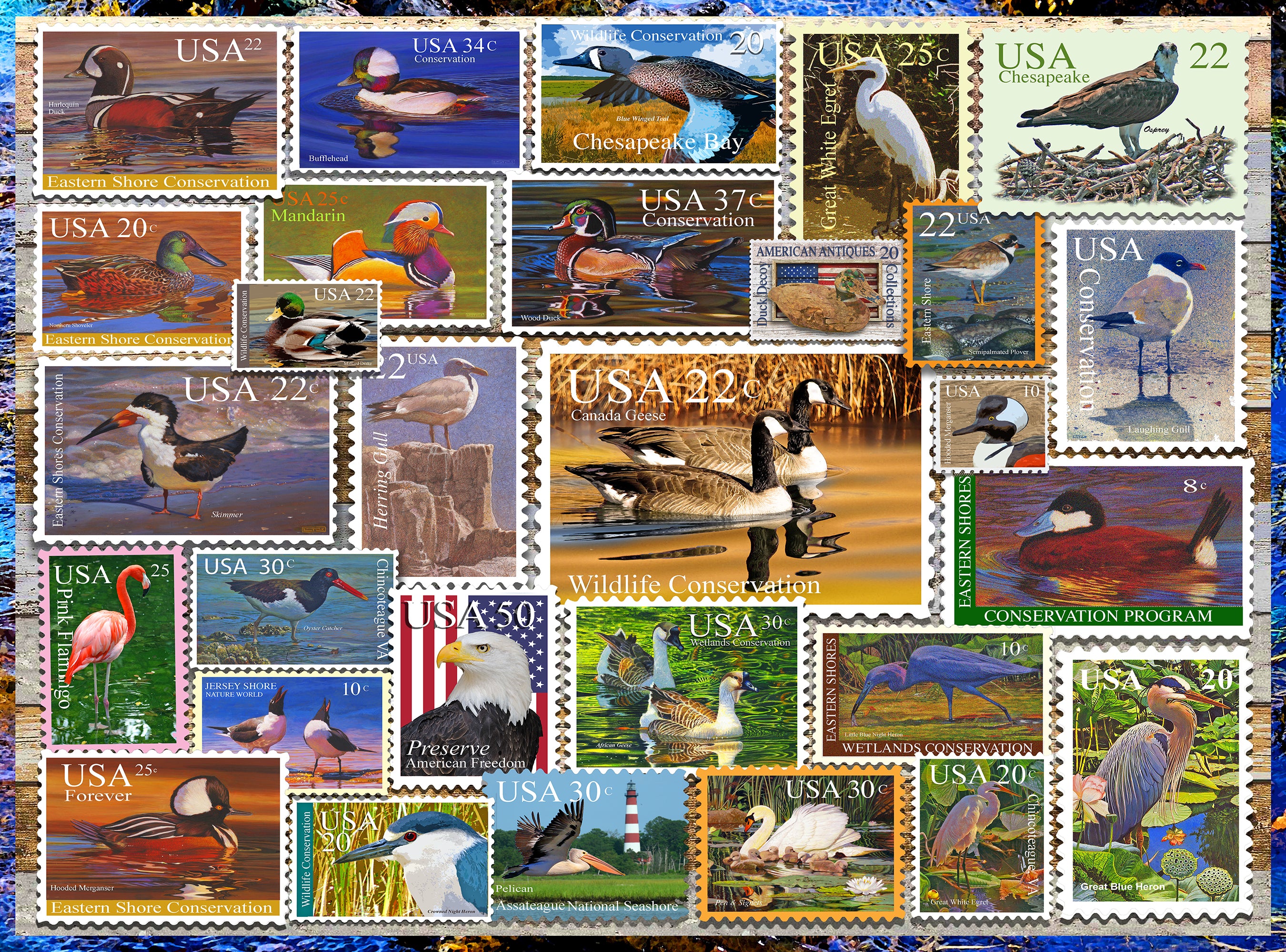 Birds Of Our Shores Stamps (1000pcs)