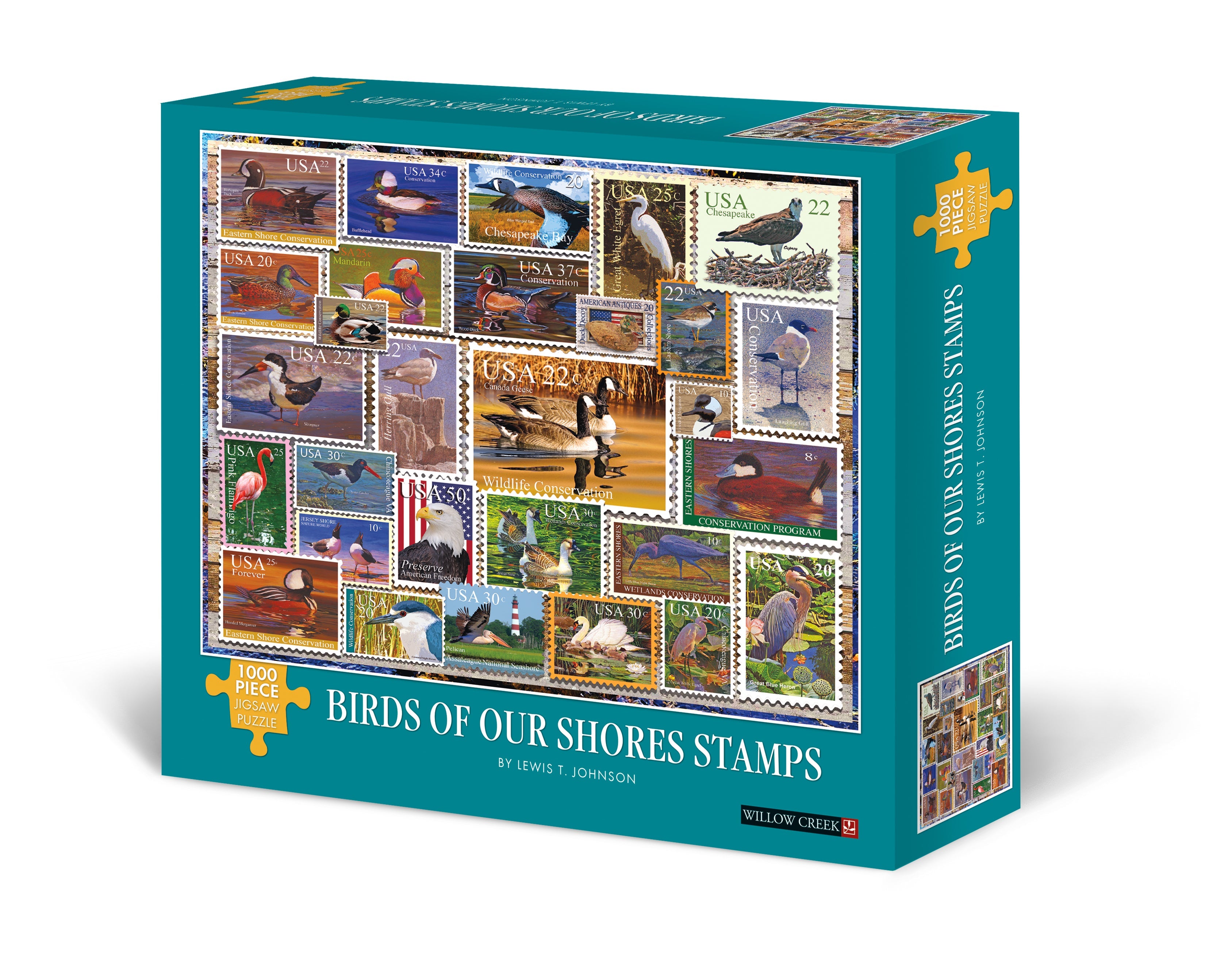 PFG Birds Of Our Shores Stamps (1000pcs) (Usage/Used - PUZZLES FOR GOOD)