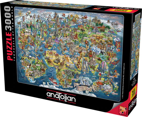Wonderful World Map (3000pcs)