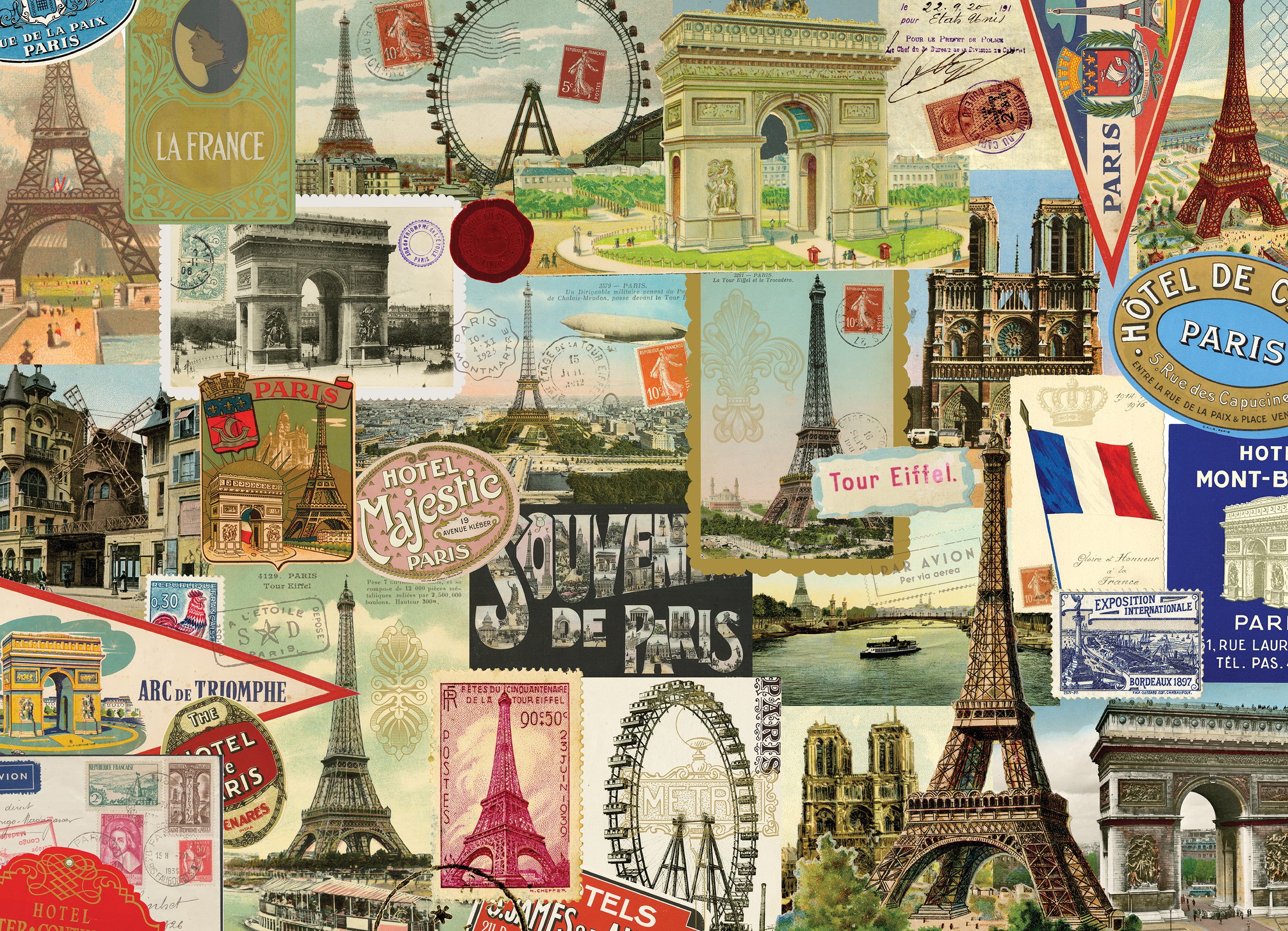 PFG Vintage Paris (1000pcs) (Usage/Used - PUZZLES FOR GOOD)