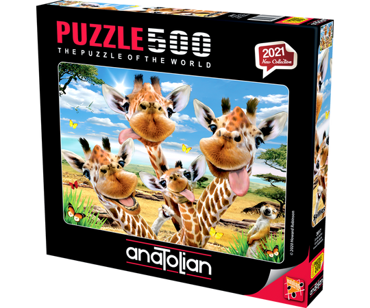 Giraffe Selfie, Howard Robinson (500pcs)