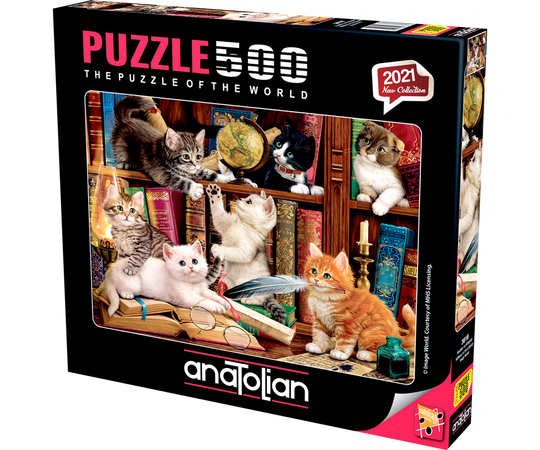 Kittens In The Library (500pcs)