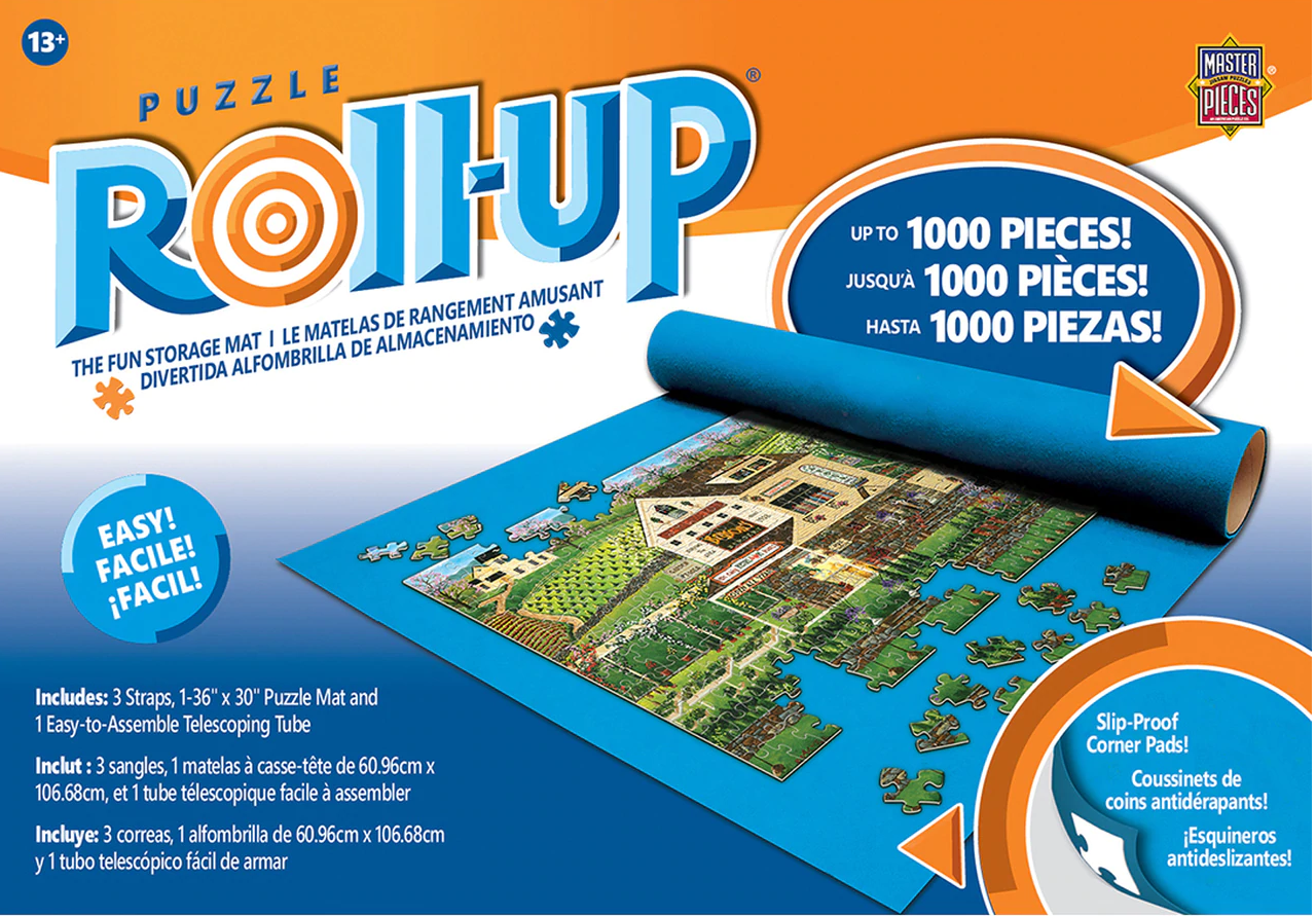 Puzzle de puzzle enroulant dans une boîte