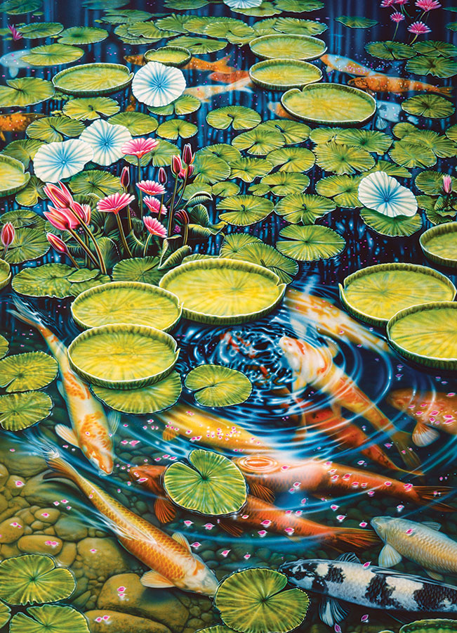 PFG Koi Pond, Larry Taugher (Usage/Used - PUZZLES FOR GOOD)
