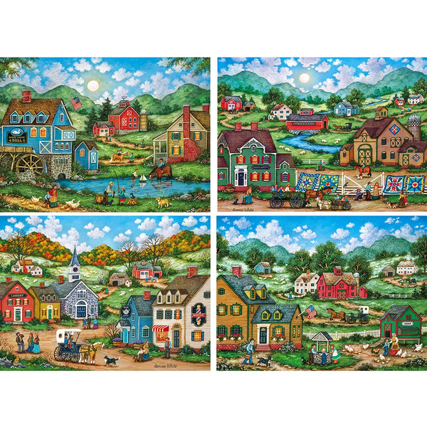 Buy Simple living, bonnie white - 4 pack assortment Puzzle | Jigsaw Jungle