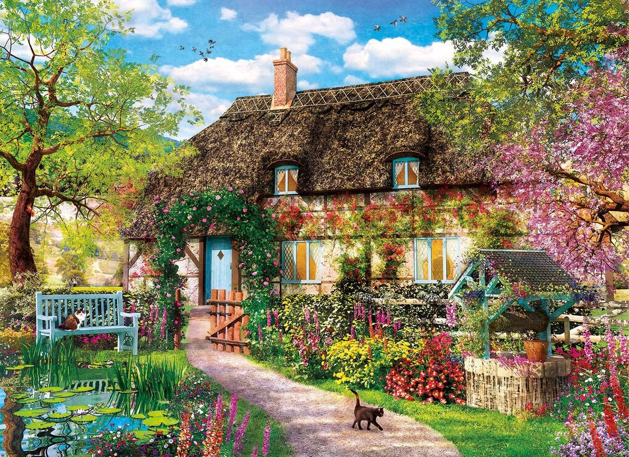 PFG The Old Cottage (1000pcs) (Usage/Used - PUZZLES FOR GOOD)