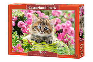 Chaton dans Flower Garden, Greg Cuddiford