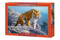 Tigre sur les rochers