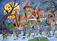 PFG DoodleTown: Haunted House, Dave Whamond (500pcs) (Usage/Used - PUZZLES FOR GOOD)