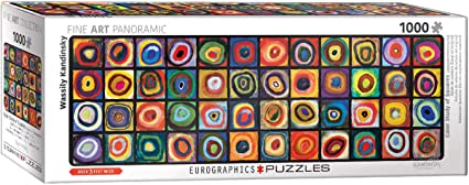Fine Art: Color Study of Squares, Wassily Kandinsky (Panoramic)