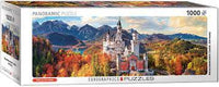 Neuschwanstein Castle in Autumn, Germany (Panoramic)