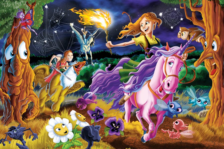 Mystical World - Puzzle du sol pour enfants
