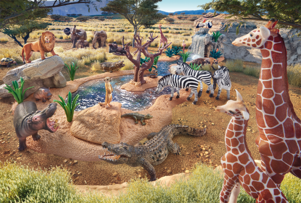 At the Watering Hole, 60 pcs
