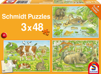 Famille d'animaux, 3x48 PCS