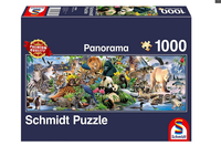 PFG Colorful Animal Kingdom (PANORAMIC)  (Usage/Used - PUZZLES FOR GOOD)