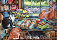 Chats à la cabane de jardin (puzzle)