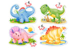 Bébé dinosaures (puzzles en forme 4x)