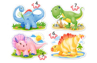 Bébé dinosaures (puzzles en forme 4x)