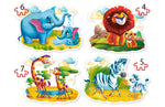 Animaux d'Afrique (puzzles en forme 4x)
