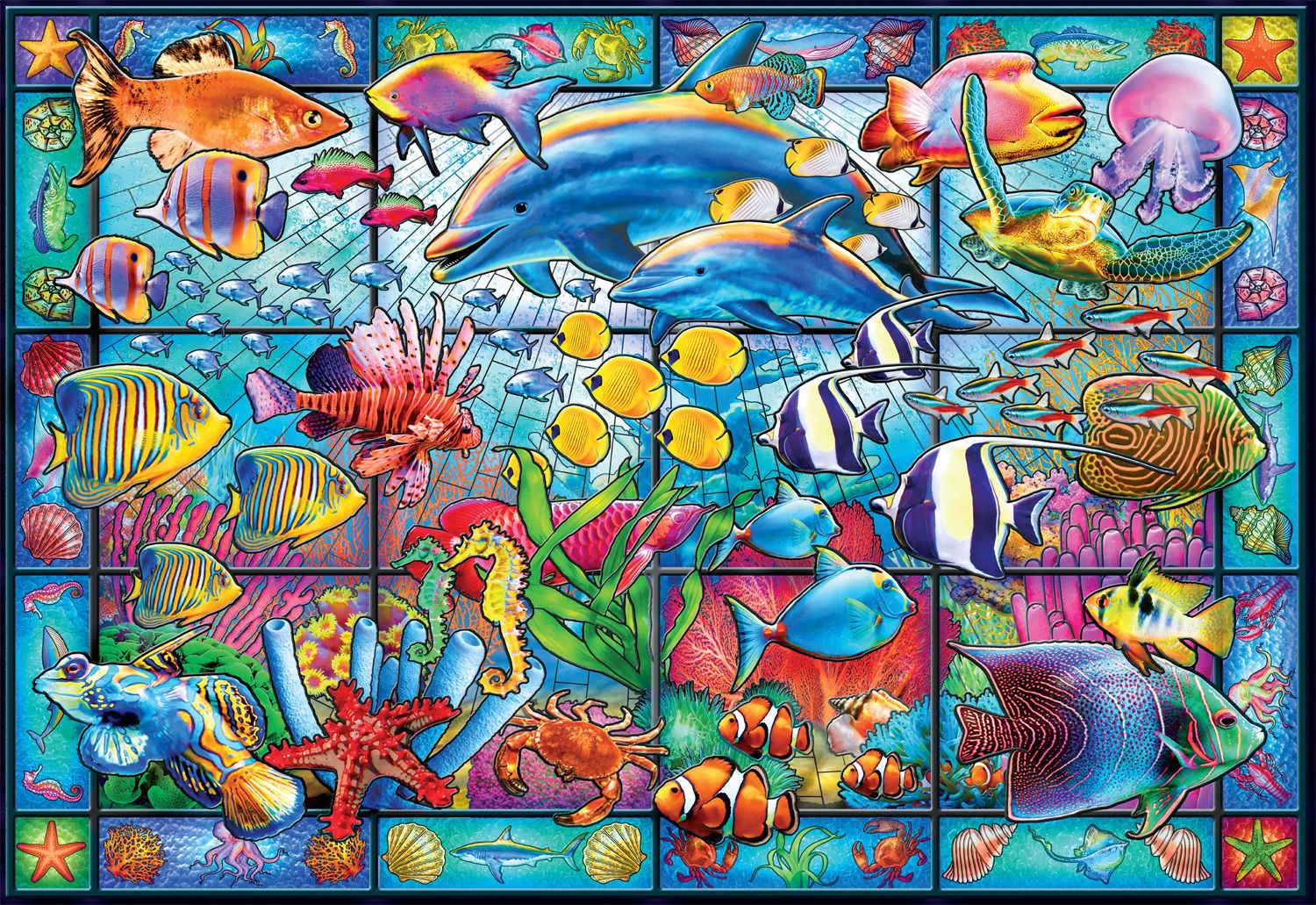 Stained Glass Aquarium (2000pcs)