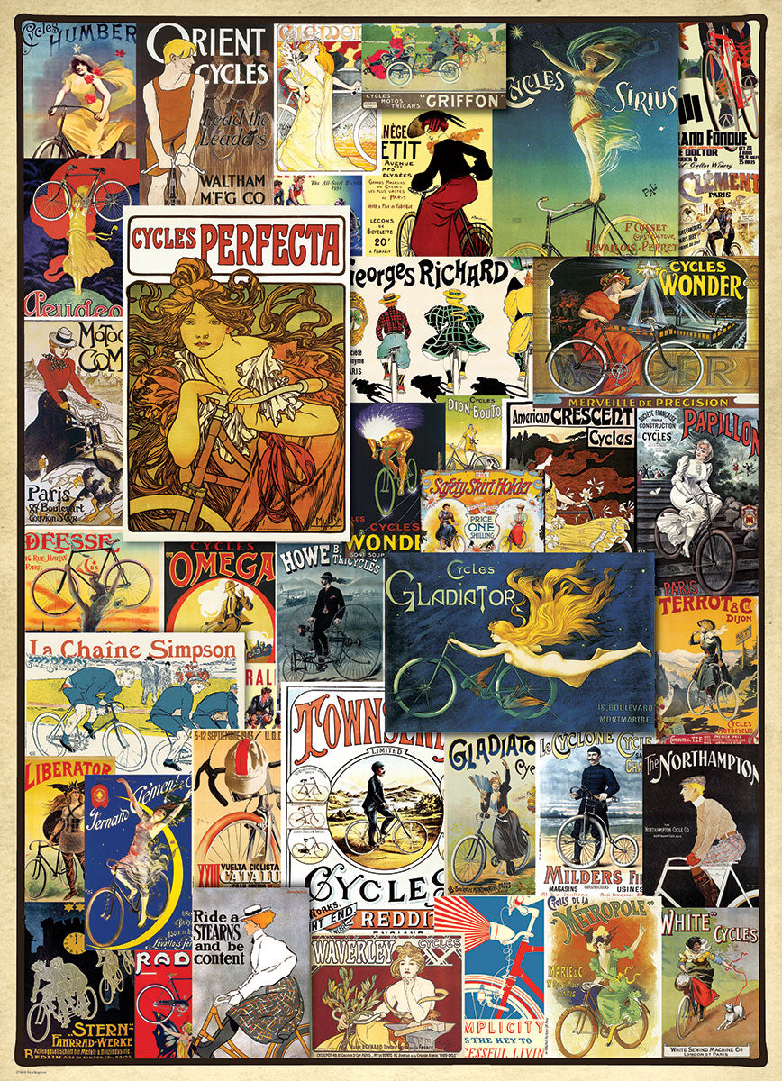 Vintage Bicycle Posters (1000pcs)