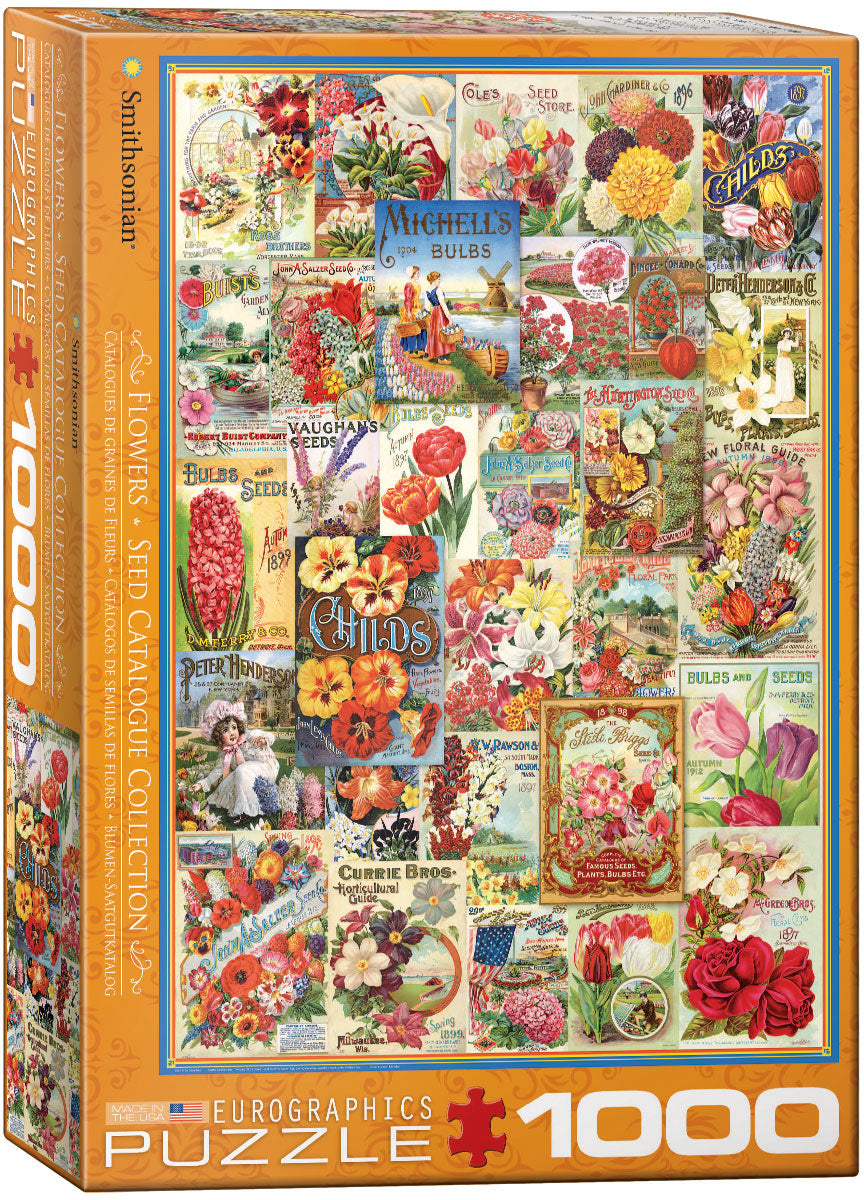 Flowers - Smithsonian Seed Catalogue Collection- JigsawJungle.com
