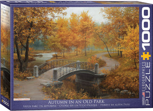 PFG Autumn in an Old Park, Eugene Lushpin (Usage/Used - PUZZLES FOR GOOD)
