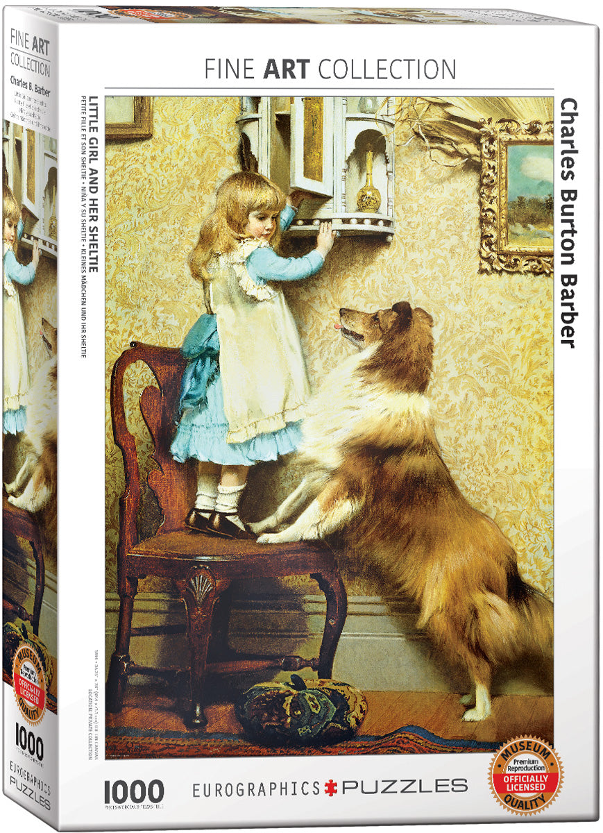 Little Girl and Her Sheltie, Charles B. Barber