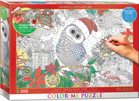 Holly Jolly Owl, Houx Houx Hibou (puzzle de couleurs)