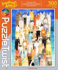 Chats colorés - quelque chose ne va pas (500pcs)