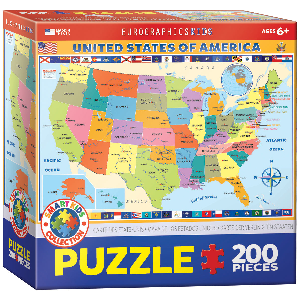 Map of the United States of America (200pcs)