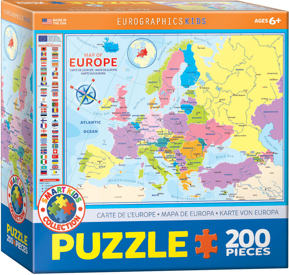 Map of Europe (200 pcs)