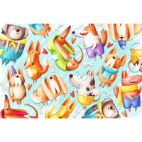 Chien parti - mini puzzle