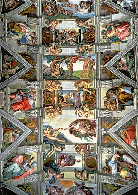 Plafond de la chapelle Sistine, Michelangelo Buonarroti (6000pcs)