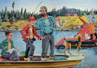 Le seul poisson en deux jours de pêche, Kim Veilleux