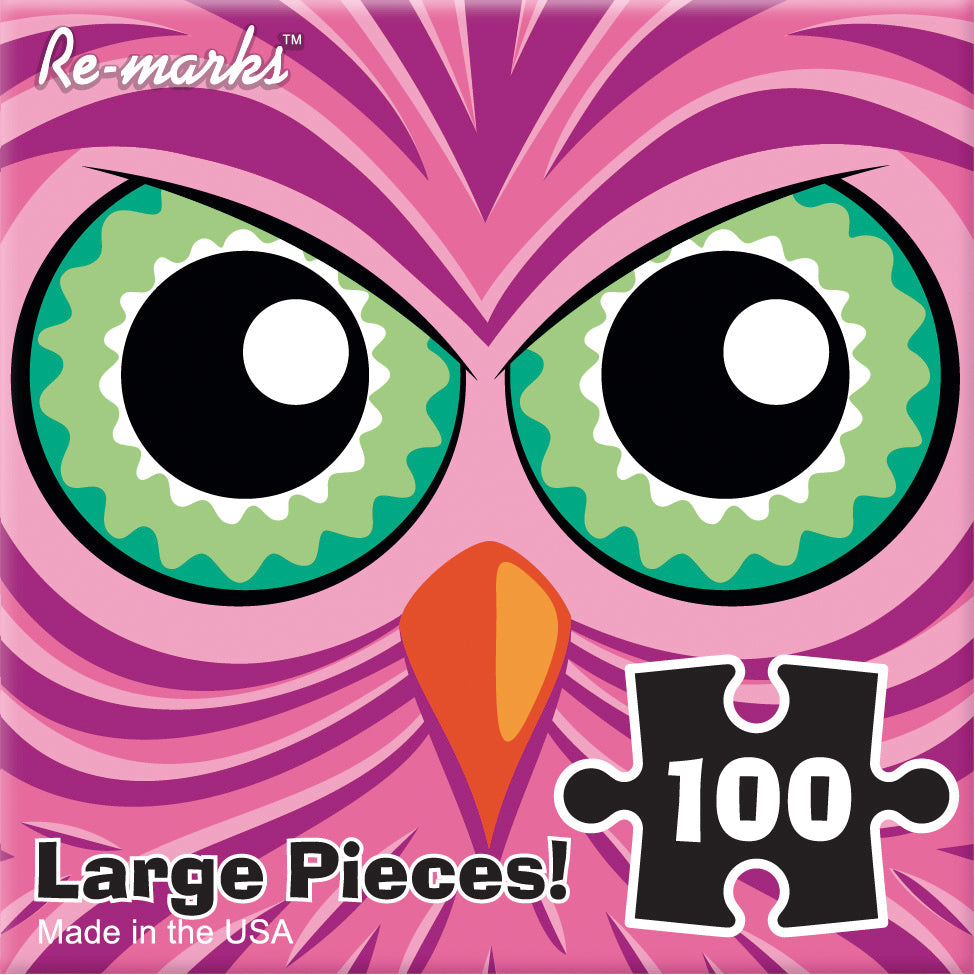 Pink Owl Monster (Cube)