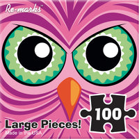 Monster de chouette rose (cube)