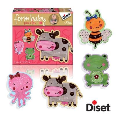 Baby Cow Form Baby Puzzle (X4 Puzzles)