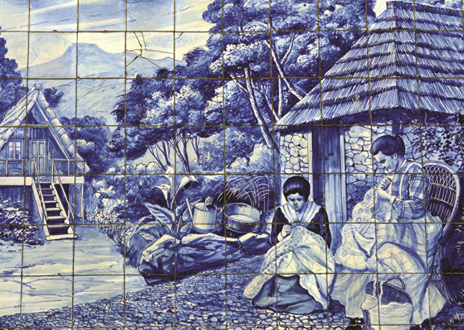 Portuguese Tiles of Funchal, Danita Delimont