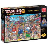 PFG Wasgij Original # 37, Fiasco des Fêtes! / Le fiasco des vacances (utilisation / utilisé - puzzles pour de bon)