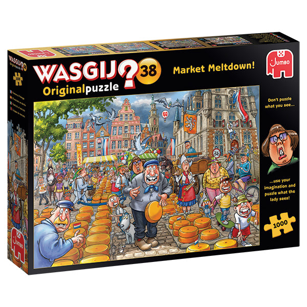 PFG Wasgij? Original #38, Market Meltdown! / Fondue au fromage (Usage/Used - PUZZLES FOR GOOD)