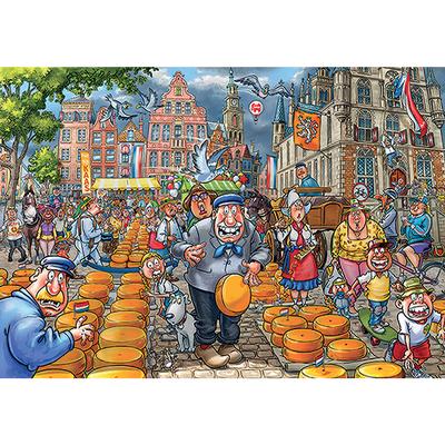 PFG Wasgij? Original #38, Market Meltdown! / Fondue au fromage (Usage/Used - PUZZLES FOR GOOD)