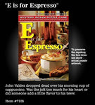 E est pour l'espresso, le mystère de l'alphabet
